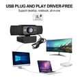 thumbnail image 4 of Microphone Webcam Desktop PC Cam 1080P Mic Video Full Camera with Calling Smart home, 4 of 8