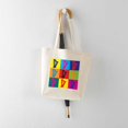 thumbnail image 5 of CafePress - Harp Pop Art Tote Bag - Unisex Canvas Tote Bag, Beige, 1-Piece, 5 of 7