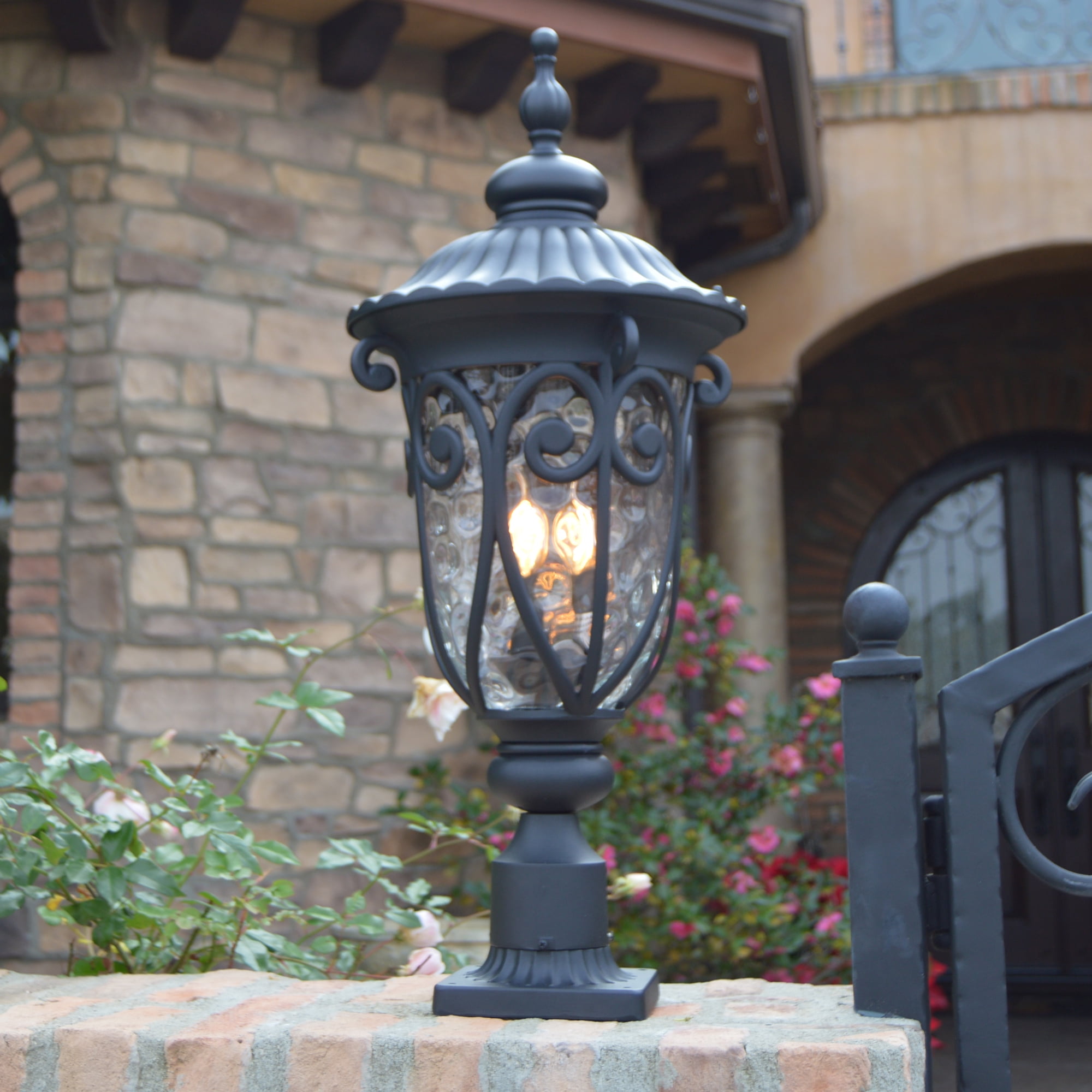 AA Warehousing Hailee EL591LPBL Outdoor Post Light