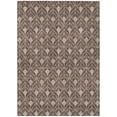thumbnail image 2 of 3' X 5' Chocolate And Beige Geometric Washable Indoor Outdoor Area Rug, 2 of 5