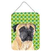 Mastiff St. Patrick's Day Shamrock Portrait Wall or Door Hanging Prints