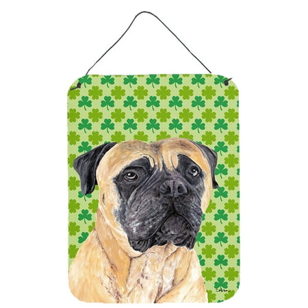 Mastiff St. Patrick's Day Shamrock Portrait Wall or Door Hanging Prints