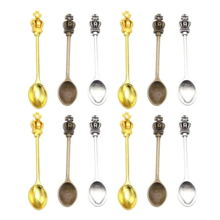 

60PCS DIY Handmade Jewelry Accessories Vintage Alloy Jewelry Pendants Creative DIY Charms Crown Spoon Pendants Decor Multi-purpose Jewelry Making Material for Crafts Jewelry Making (Random Color)