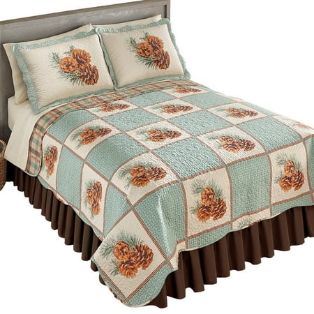 Twin Pine Auto >> Pinecone Patch Woodland Bedroom Reverisble Quilt, Full/Queen, Multi - Walmart.com Twin Pine Auto >> Pinecone Patch Woodland Bedroom Reverisble Quilt, Full/Queen, Multi - Walmart.com