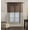 Brown, variant on (V16) BLUE SKY 1PC Elegant Straight Sheer Rod Pocket Swag Waterfall Valance, 55" X 18" Inch 