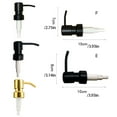 thumbnail image 4 of Matsuzay Cabezal de bomba de botella de acero inoxidable, 2cc, 2,5 cm, reemplazo de dispensador de fluidos, bombeo reutilizable, baño doméstico, cocina Cocina y Comedor Tipo 1 negro mate Matsuzay HA072568-01, 4 of 6