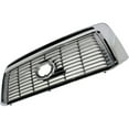 thumbnail image 3 of Grille For 2010-2013 Toyota Tundra Chrome Shell w/ Silver Insert Plastic, 3 of 5