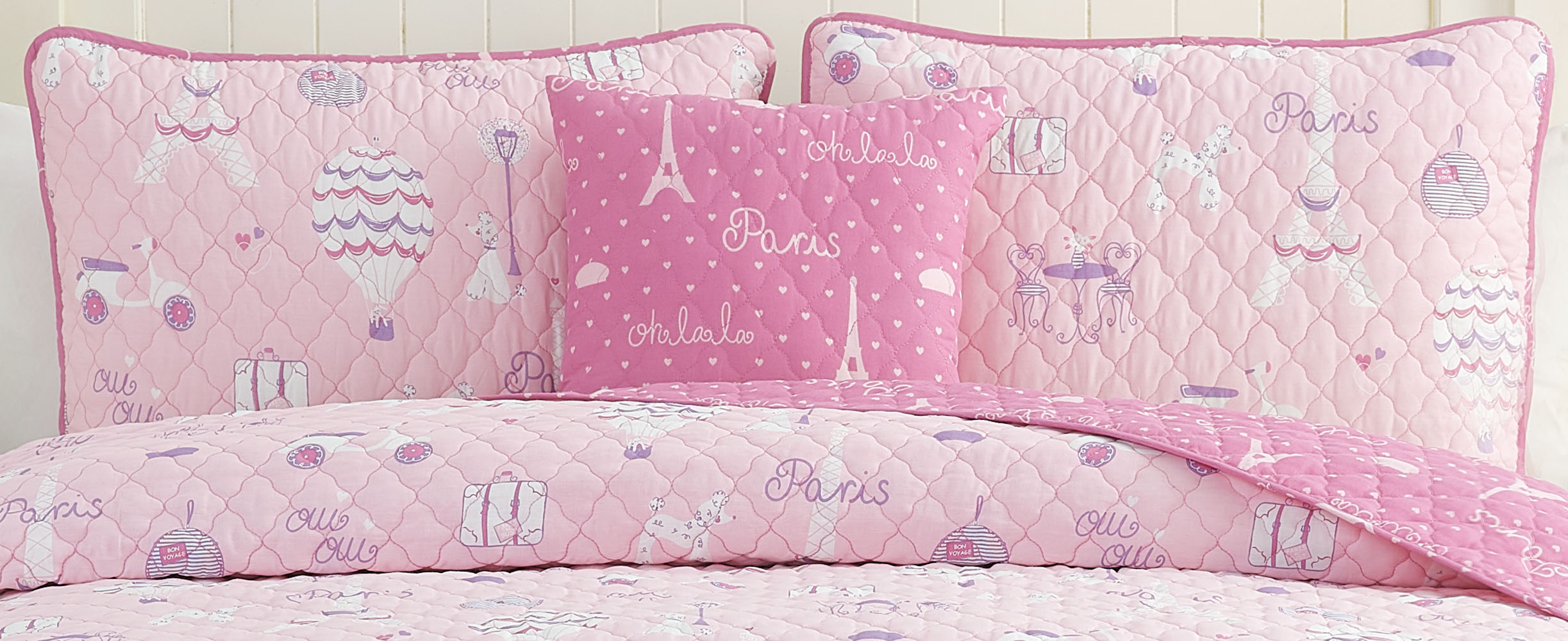 Alex + Bella 4-Piece Pink Bedding Quilt Sets, Queen