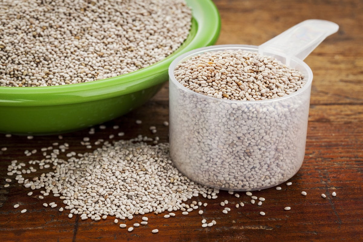 Organic White Chia Seeds, 5 Pounds — Non-GMO, Raw, Sirtfood – by Food to Live