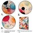 thumbnail image 3 of Designart "Colorful Contrasts Mid Century Modern Art IV" Abstract Floater Framed Wall Decor, 3 of 7