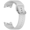 thumbnail image 1 of Correa de silicona para reloj Samsung Galaxy Watch 67 con hebilla de color y botón AD, color gris oficial, 1 of 4