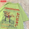 thumbnail image 4 of T-Shirts d'Été en Coton pour Femmes Style Japonais Impression de Lettres Manches Courtes Respirant Oversize Col Rond Hauts Décontractés Vêtements Féminins, 4 of 7