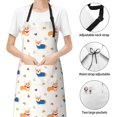 thumbnail image 4 of Zufioo Corgi Dog And Heart Print Adult Waterproof Apron, Cooking Apron, Flower Arranging and Painting Apron-Adjustable Straps, with Pockets, Kitchen Supplies-One Size, 4 of 9