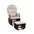 thumbnail image 3 of DeeHome Madison Glider & Ottoman Espresso/Latte, 3 of 5