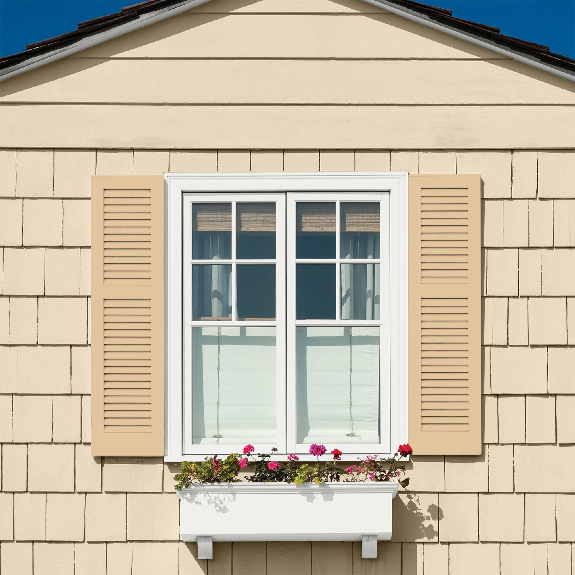 Glidden Fundamentals Faint Fawn / Yellow, Satin Exterior Paint, 1 Quart