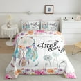 thumbnail image 2 of Feelyou Western Dreamcatcher Bedding Comforter Set, Rustic Dandelion Twin Comforter Sets, Cartoon Flower Floral Reversible Bedding Set, Ultra Soft Bedroom Decor, 2-Piece, 2 of 8