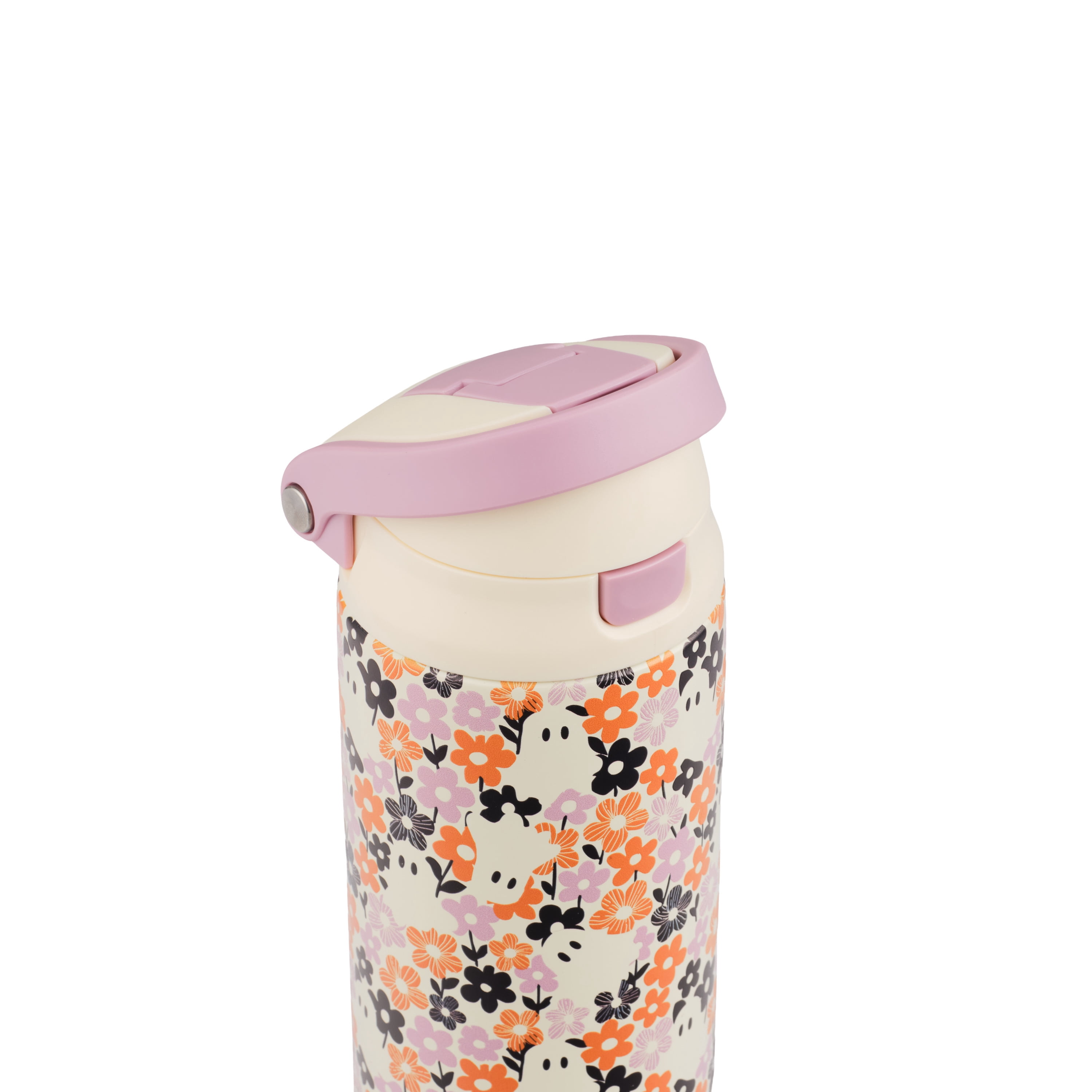 TAL 24oz Stainless Steel 2-in-1 Water Bottle with Straw and Chug Lid, Ghosts
