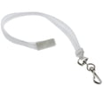 thumbnail image 3 of Bulk 100 Pack - Premium Breakaway Lanyards for ID Badges - Metal Swivel J Hook - 3/8" Wide | 36 Inch Length | Flat Woven by Specialist ID (White), 3 of 5