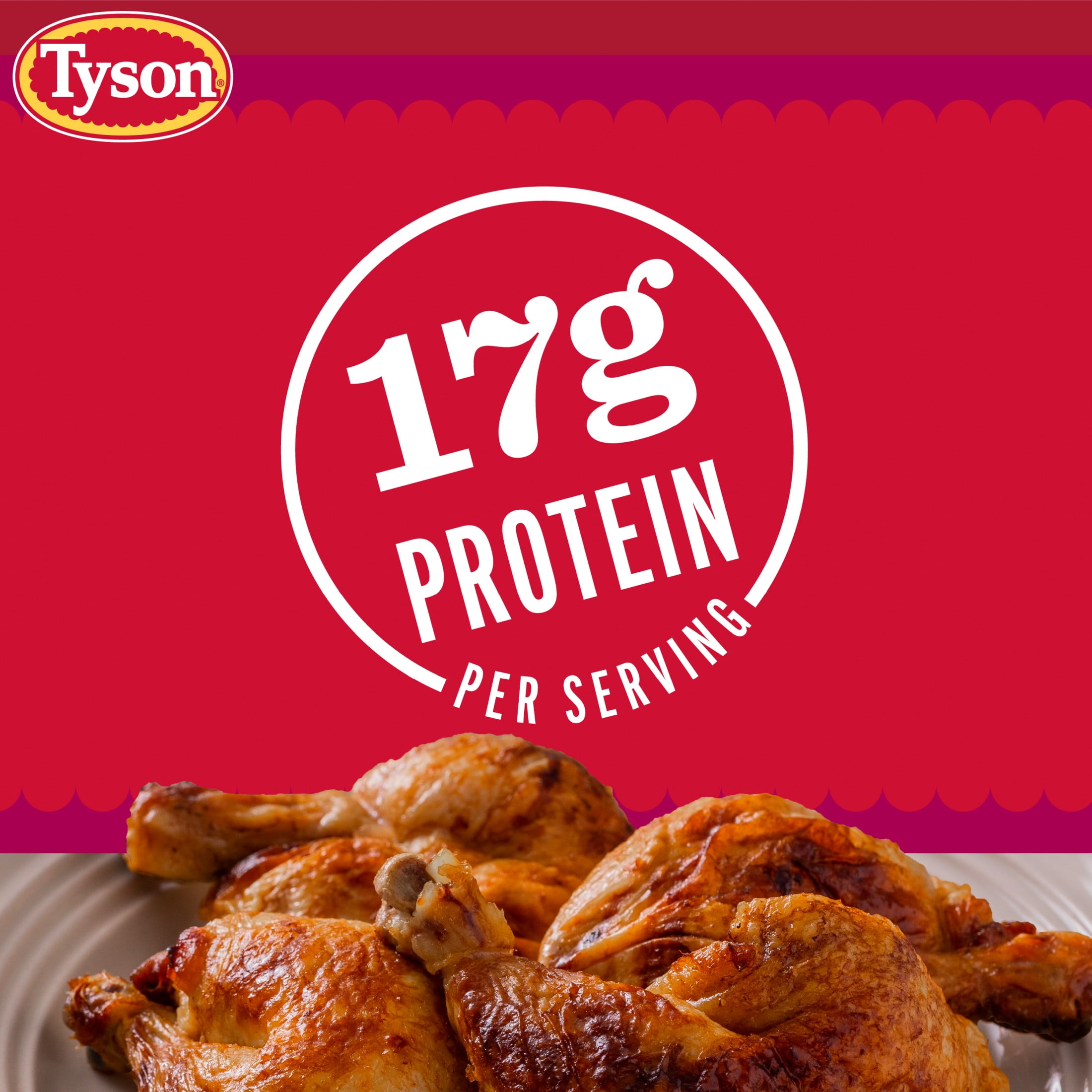 Tyson Fresh Chicken Leg Quarters, 10 lb