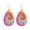 C, variant on Tie Dyed Gradient Leather Earrings Water Drops Nurses Pencil Earrings Teacher Earrings