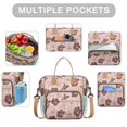 thumbnail image 2 of Pioneer Flower Floral Print Pattern Womens Lunch Box for Work,Insulated Large Lunch Bag for Tween and Teen,Loncheras Para Mujer,Leakproof Adult Lunch Bag for Work,Beach,Travel,Picnic,Camping, 2 of 7