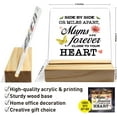 thumbnail image 2 of Mom Gifts from Daughter Son, Mom Gifts for Birthday Mother's Day Christmas Holiday, Mother Gifts, Thank You Gifts for Mom, Mums Are Forever Close to Your Heart, Desk Acrylic Decor, 2 of 4