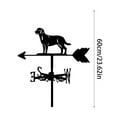 thumbnail image 2 of Metal Dog Shape Weathervane, 2025 New Metal Weather Vane - Standing Wind Direction Indicator for Roof, Garden, or Cupola - Outdoor Decor for Farmhouse, Shed & Patio, 2 of 6