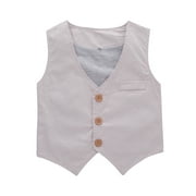 Bilo Baby Kid Boy Formal Wear Shirt, Vest and Pants 3-pc (6-12 Months)