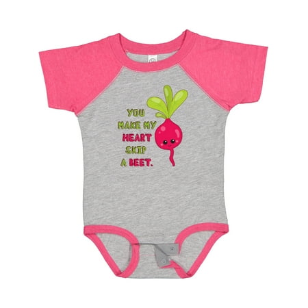 

Inktastic You Make My Heart Skip a Beet Gift Baby Boy or Baby Girl Bodysuit