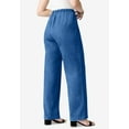 thumbnail image 3 of Roaman's Women's Plus Size Comfort Stretch Wide Leg Jean, 3 of 4