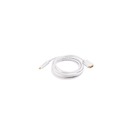 UPC: 0844660060000 | Monoprice Video Cable – 10 Feet – White | 32AWG Mini Display Port to DVI Cable