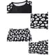 thumbnail image 4 of INSPIRAR CHIC Conjunto de Pijama de Halloween con Estampado para Fiesta Cosplay de Manga Larga, Parte Superior y Pantalones a Juego, Conjunto de Pijamas Familiar ["Hombres"] XL Negro, 4 of 5