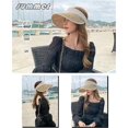 thumbnail image 3 of Sombreros de ala grande para mujer, gorra de playa para el sol, gorra de golf, sombrero plegable, protección UV, 3 of 5