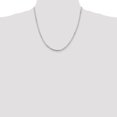 thumbnail image 2 of 925 Sterling Silver 3.25mm Oval Cable Chain Necklace Pendant Charm Fancy, 2 of 9