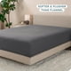 thumbnail image 3 of Sábana Ajustable de Vellón Acogedor Bare Home King Gris, 3 of 5