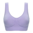 thumbnail image 1 of Sujetador deportivo sin almohadilla para el pecho y sin aros de acero, talla grande, para mujer, de una sola capa, sin almohadilla para el pecho, ropa interior para mujer, 1 of 1
