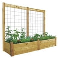 thumbnail image 2 of Gronomics 48L x 95W x 19H in. in. Raised Garden Bed with Trellis Kit, 2 of 6