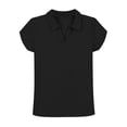 thumbnail image 7 of Ahabrexf Short Sleeve Top for Boys Button Up Striped Casual T Shirt Cotton Pullover Medium to Large, 7 of 7