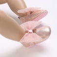 thumbnail image 5 of Yoyauz Baby Girl Mary Jane Shoes Anti Slip Rubber Sole Ballet Slippers Princess Dress Wedding Shoes Newborn Kids Shoes Toddler Shoes（0-12 Month）, 5 of 6