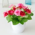 thumbnail image 4 of Centre de Table Fleurs pour Maison Élégant Présentoir de Roses Roses Réalistes pour Salon Arrangement Intérieur Différent, 4 of 5