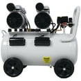 thumbnail image 6 of 2.5 HP Silent Air Compressor 13 Gallon, Oil-Free, Electric Shop Air Compressor Portable,Lightweight with Wheels, 70 dBA Noise Level, with Automatic Drain Valve,Light Gray, 6 of 28