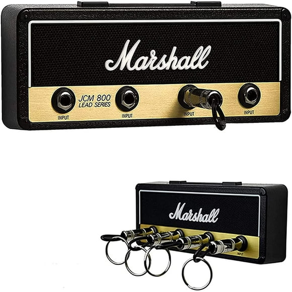 Wall Mounted Key Holder, Guitar Amp Hook Wall Mount Household Items (Black Key Holder Set)