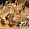 thumbnail image 4 of GIXUSIL 8 Pcs Mini Haystack Garden Decorations, Small Straw Play Farm Faux Autumn Craft Dollhouse Bales, Artificial Centerpieces for Toys Wood Table Rural Supplies, 0.79", 4 of 7