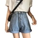 thumbnail image 4 of Pantalones cortos de mezclilla Mujer Chica Pantalones cortos sueltos informales de cintura alta de pierna ancha, XXL Kearding AP001434-04, 4 of 7