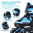 thumbnail image 7 of HA-EMORE Inline Skates for Kids Girls Boys with Full Light Up Wheels Adjustable Roller Blades Outdoor & Indoor Skating blue, 7 of 7