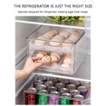 thumbnail image 3 of Rolling Refrigerator Organizer, Sliding Storage Container, 36-Compartment Design, Stainless Steel Frame, For Kitchen/Office, Efficient Food Storage, Compact Tray Organizer, Heavy-Duty Wheels,, 3 of 8