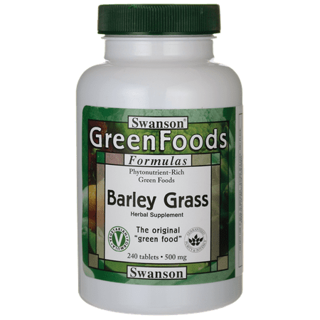 Leaf 1000 Mg 500 Tabs - Swanson Barley Grass 500 mg 240 Tabs
