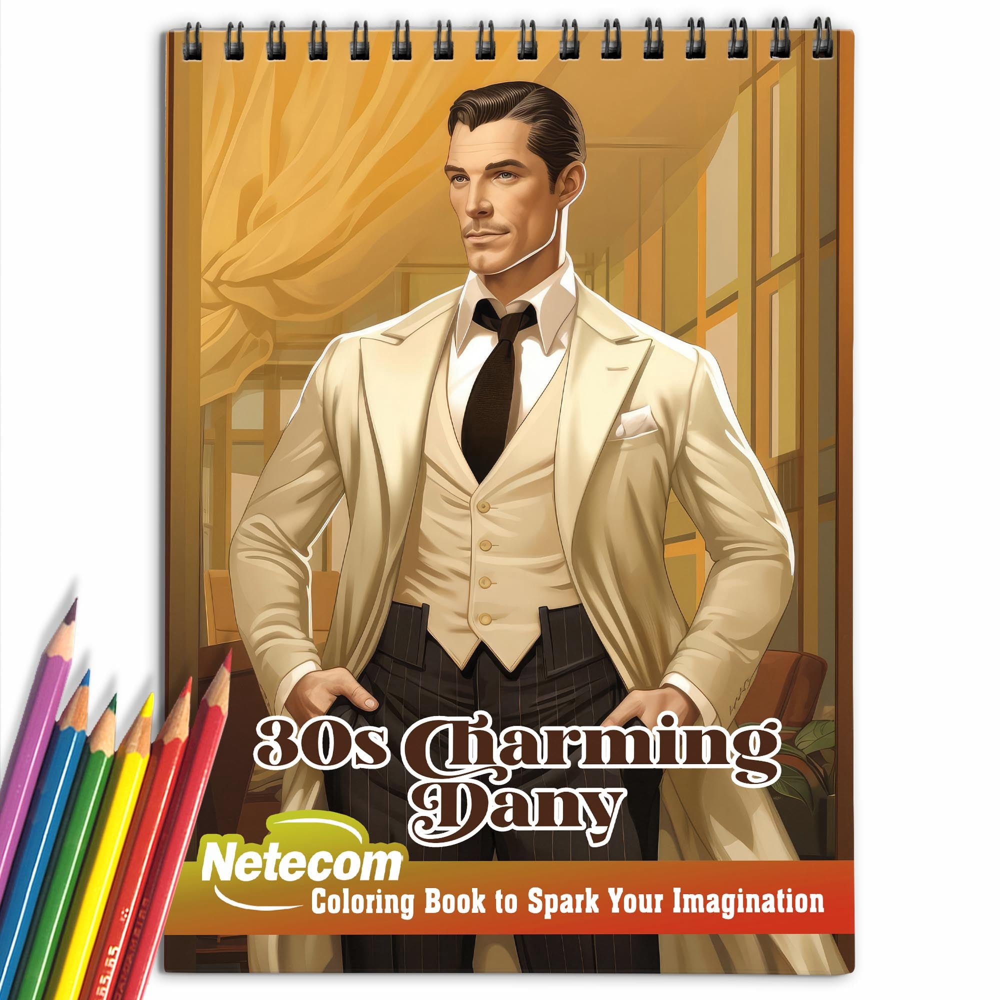 LBKHOUSE Outdoor Activity Coloring Book for Adult Spiral Bound Soft Cover