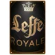 thumbnail image 4 of Letrero de hojalata con diseño de vino Leffe, decoración de pared con hojalata, para bar, garaje, whisky, cerveza belga, placas desgastadas, 4 of 4
