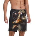 thumbnail image 2 of Fuzoiu Modern Funny Duck Print Pajama Shorts for Men, Men's Pajama Bottoms,Mens Lounge Sleepwear,Pajama Pants with Pocket-4X-Large, 2 of 6